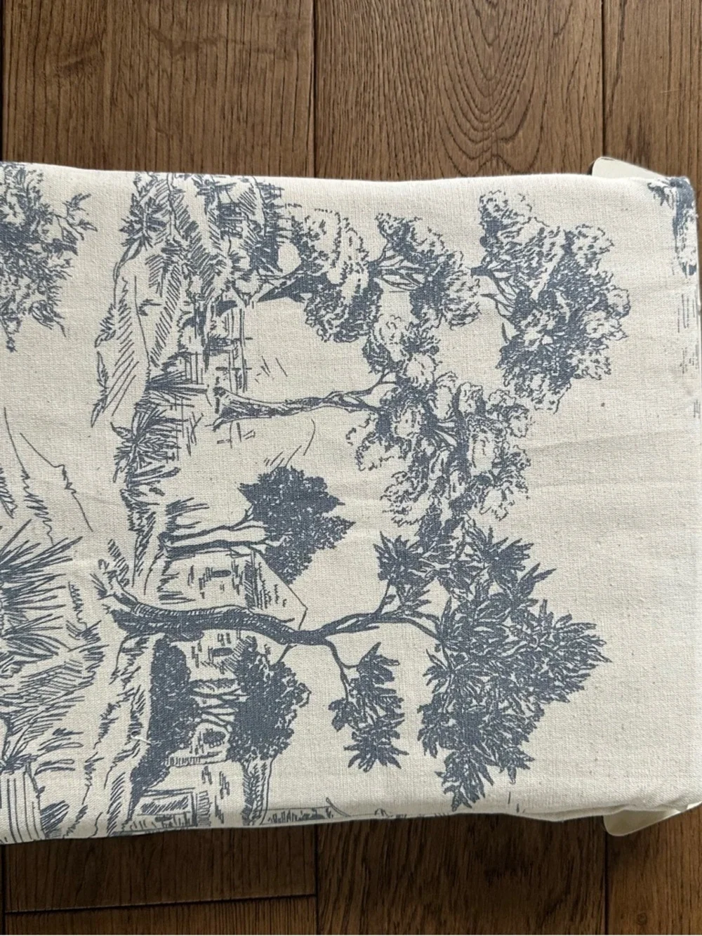 New Toile De Jouy Shower Curtain English Cottage Style Cotton Linen